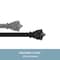 Kenney Mfg Kenney Kiera 5/8" Standard Decorative Window Curtain Rod, 28-48", Black KN71669 - alternate 2